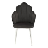 Luxe Black Velvet Dining Chair