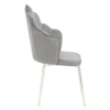 Luxe Scalloped Velvet Dining Chair