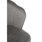 Luxe Scalloped Velvet Dining Chair
