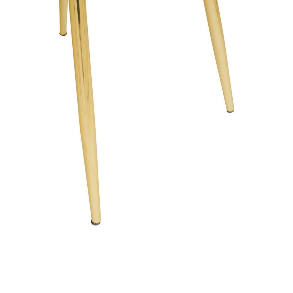 Luxe Scalloped Velvet Dining Chair