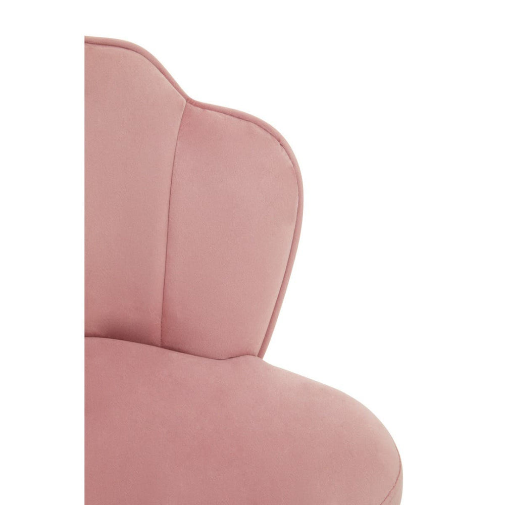 Luxe Pink Velvet Dining Chair