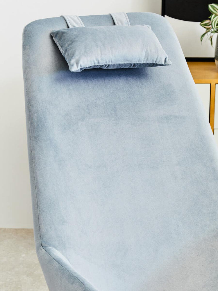 Luxe Blue Velvet Rocker