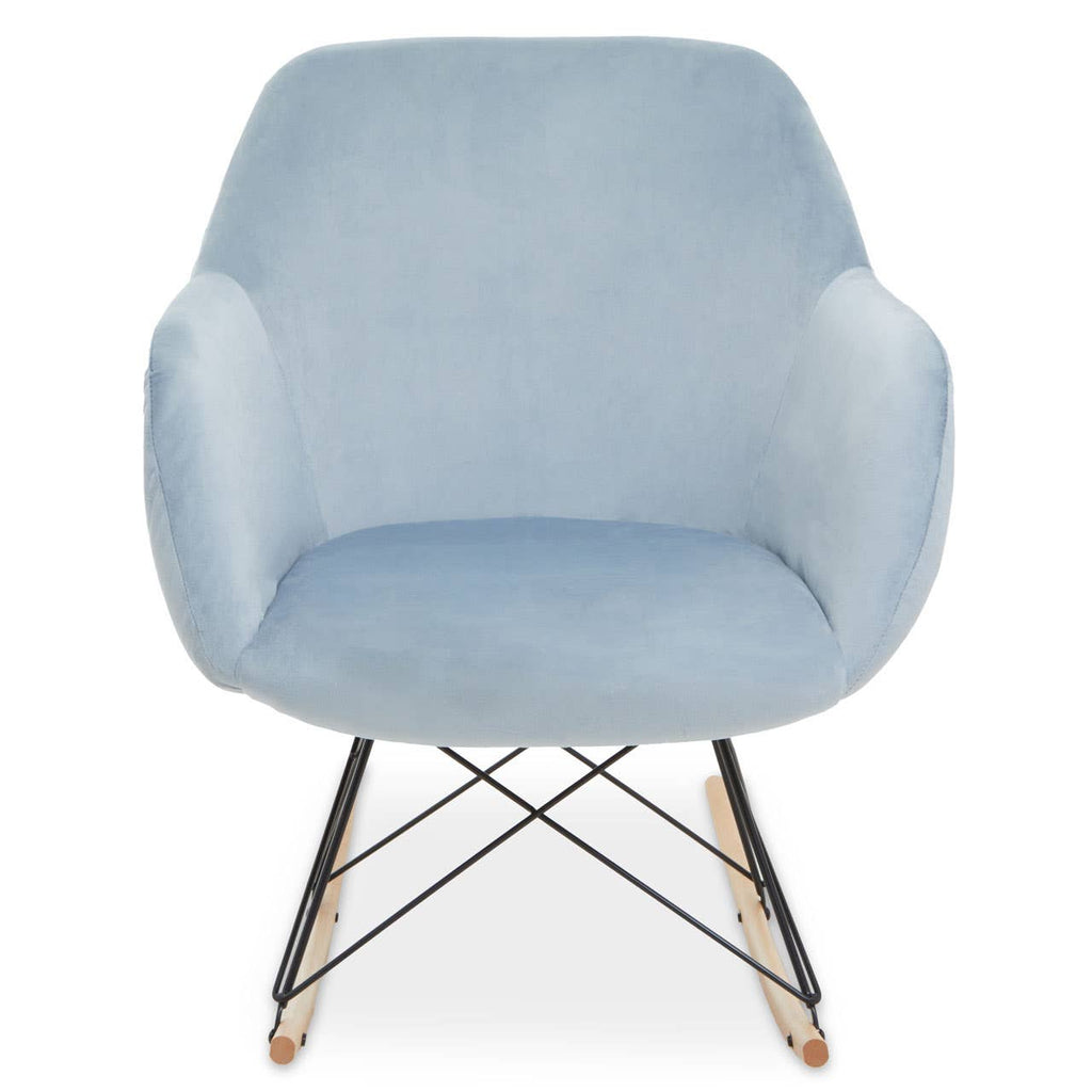 Chic Velvet Rocking Chair