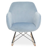 Chic Velvet Rocking Chair