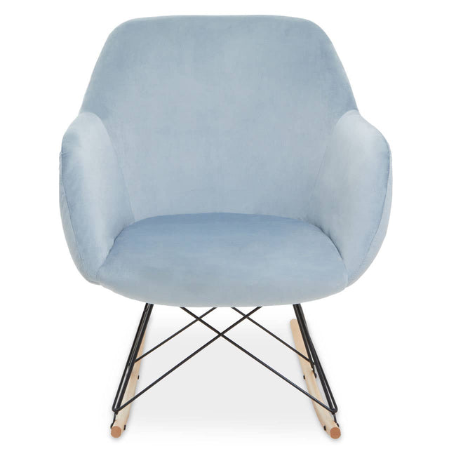 Chic Velvet Rocking Chair