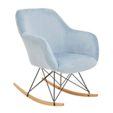Chic Velvet Rocking Chair