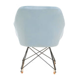 Chic Velvet Rocking Chair