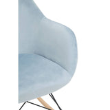 Chic Velvet Rocking Chair