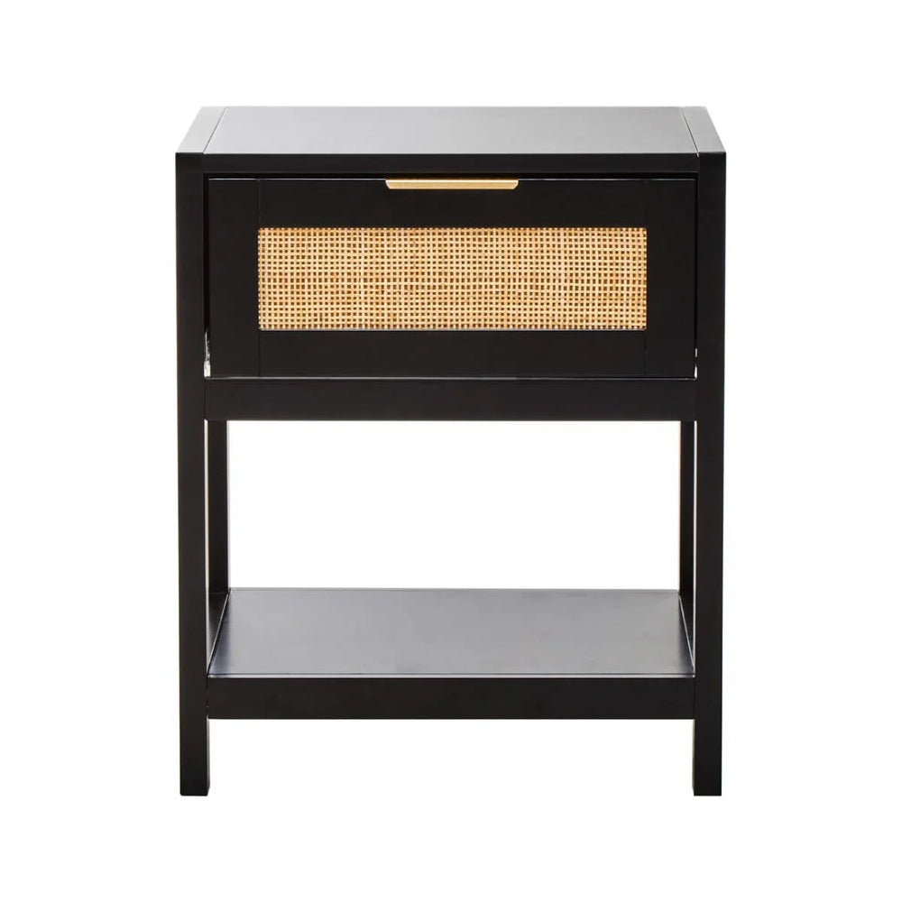 Rattan Drawer Side Table