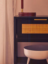 Rattan Drawer Side Table