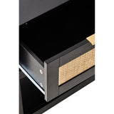 Rattan Drawer Side Table