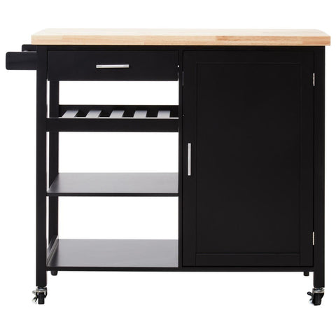 Modern Black Kitchen Cart
