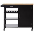 Modern Black Kitchen Cart