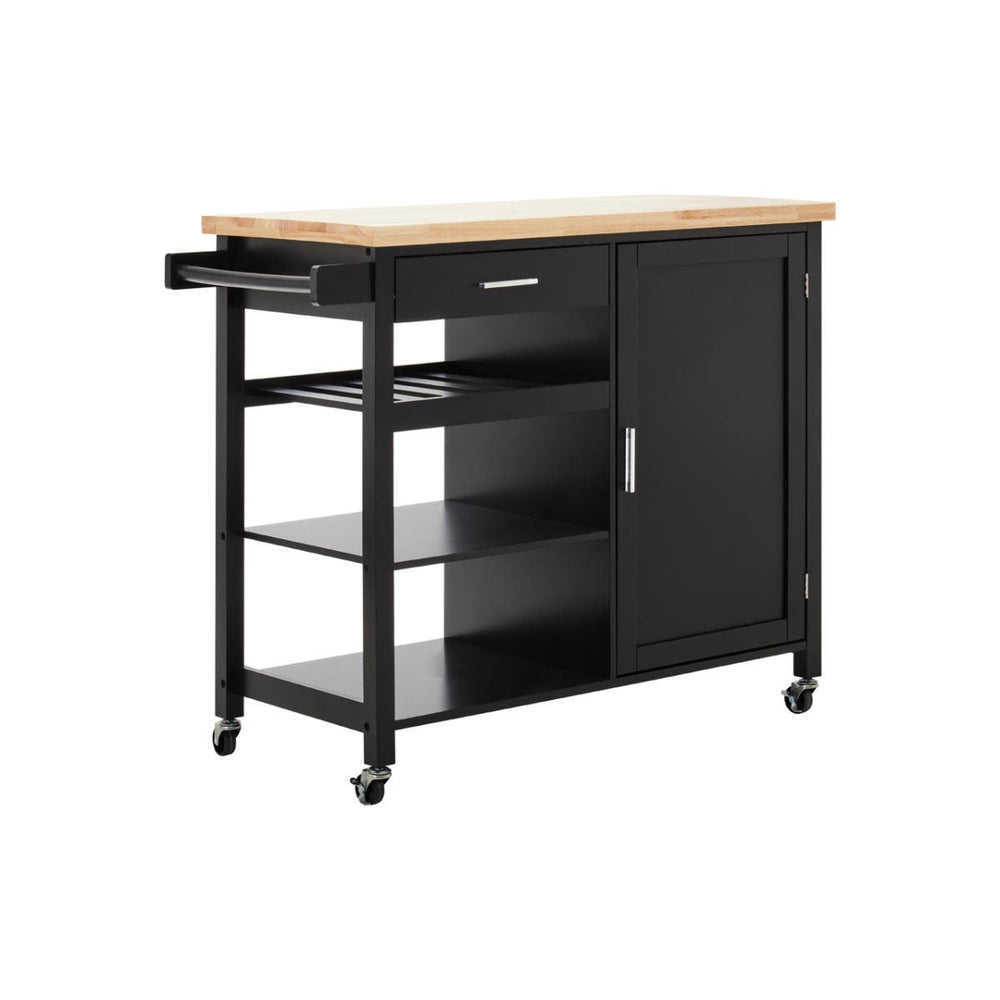 Modern Black Kitchen Cart