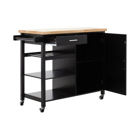 Modern Black Kitchen Cart