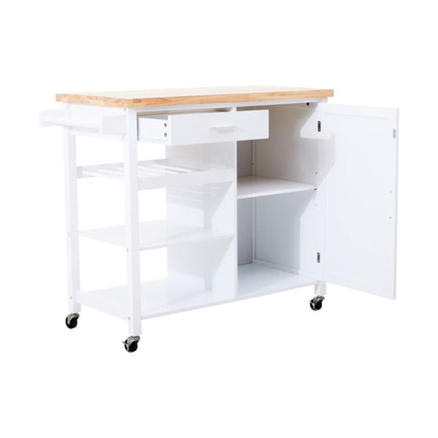 Sleek Kitchen Storage Cart