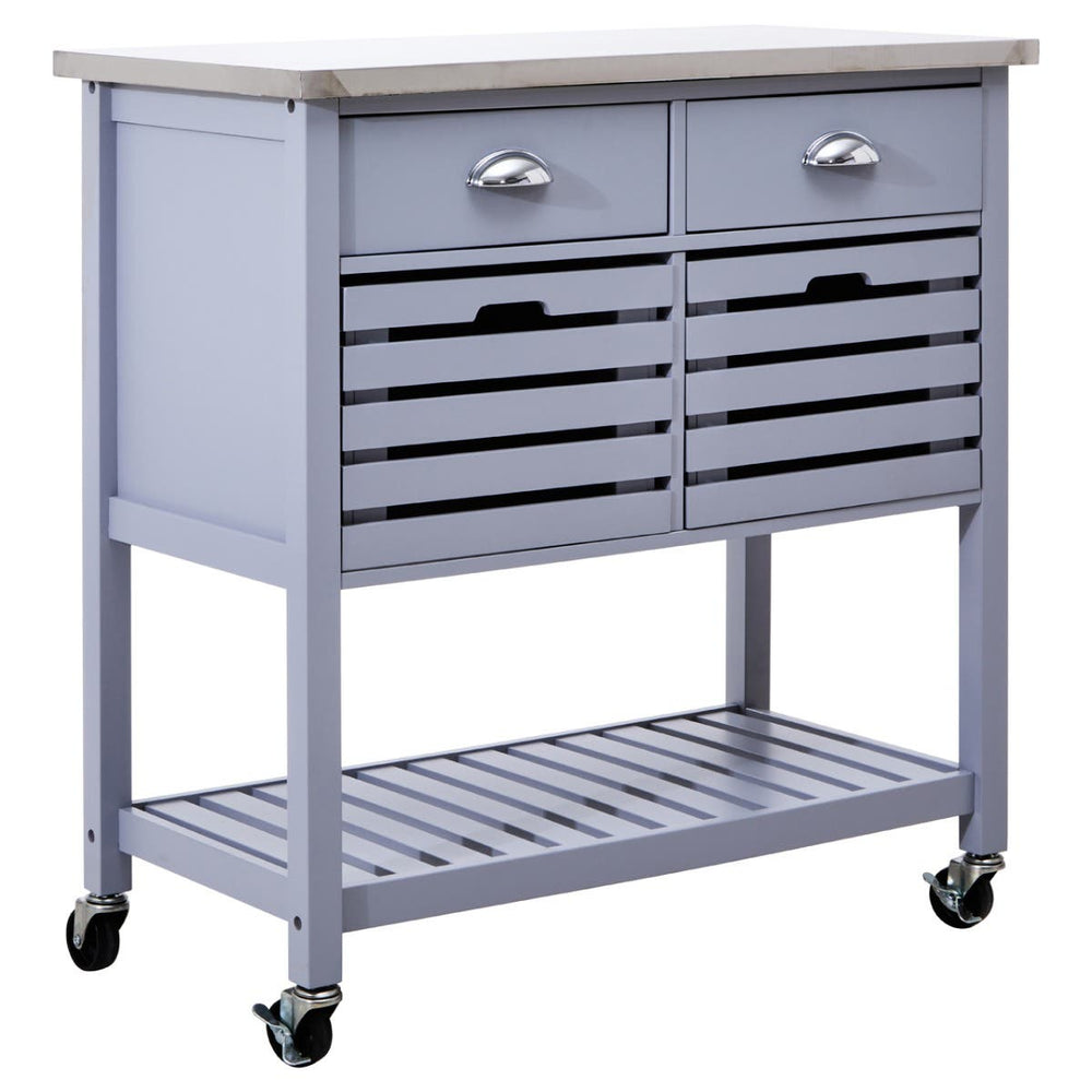 Sleek Storage Kitchen Trolley