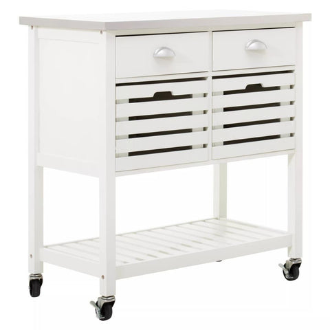 Sleek Kitchen Storage Trolley