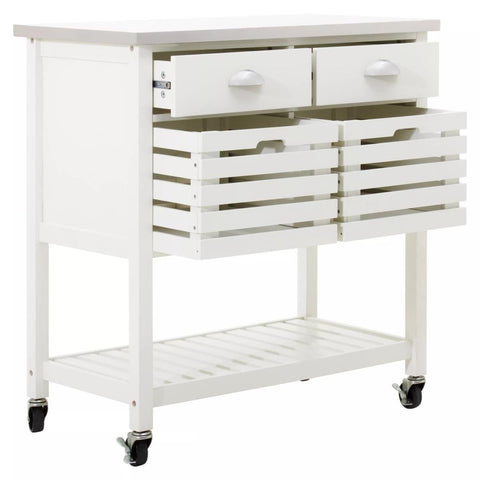 Sleek Kitchen Storage Trolley