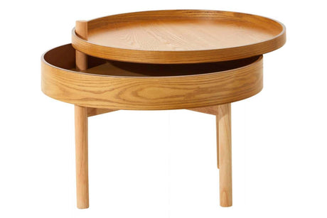 Viborg Rotating Wood Side Table
