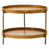 Tiered Wood Side Table
