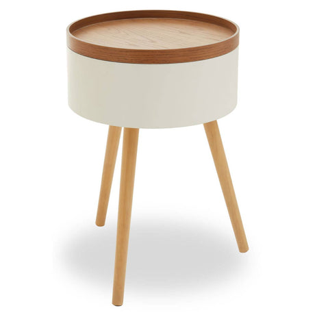 Viborg Minimalist Storage Side Table