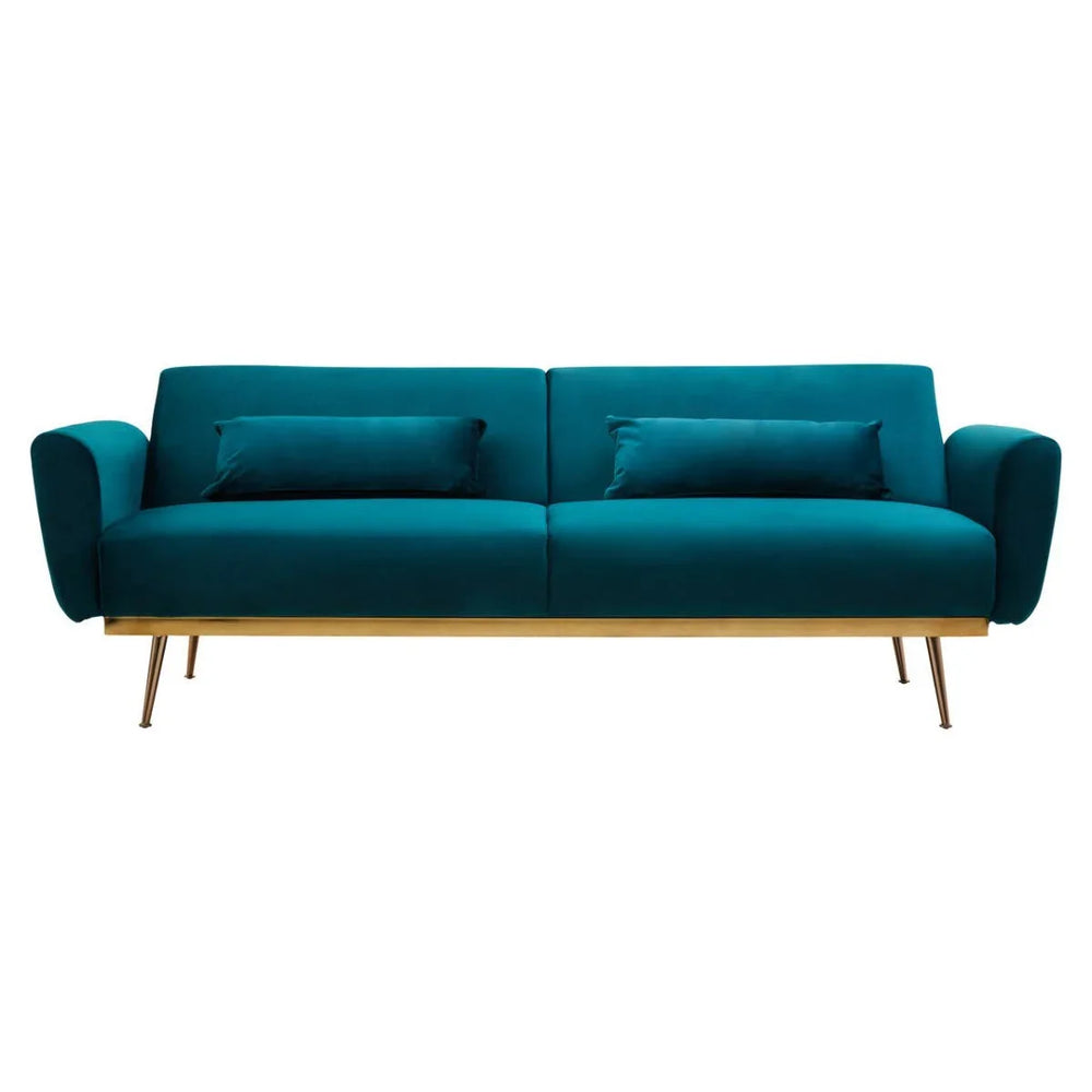 Luxe Green Velvet Sofa