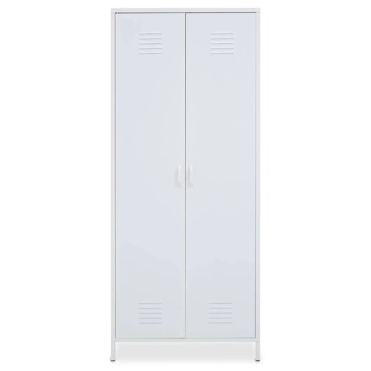 Academy White Two Door Locker Style Wardrobe