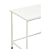 White Metal Desk with Drawers