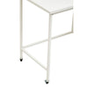 White Metal Desk with Drawers