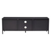 Modern Black Metal Media Console
