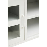 Sleek Metal Glass Media Console