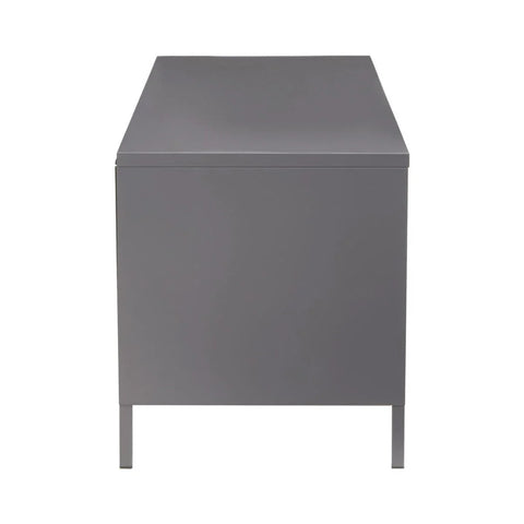 Sleek Metal Media Storage Unit