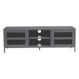Sleek Metal Media Storage Unit