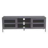 Sleek Metal Media Storage Unit