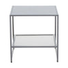 Grey Metal Square Side Table