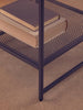Grey Metal Square Side Table