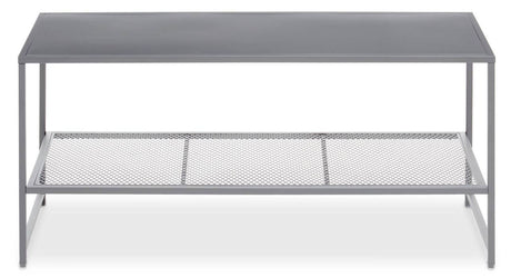 Grey Metal Coffee Table