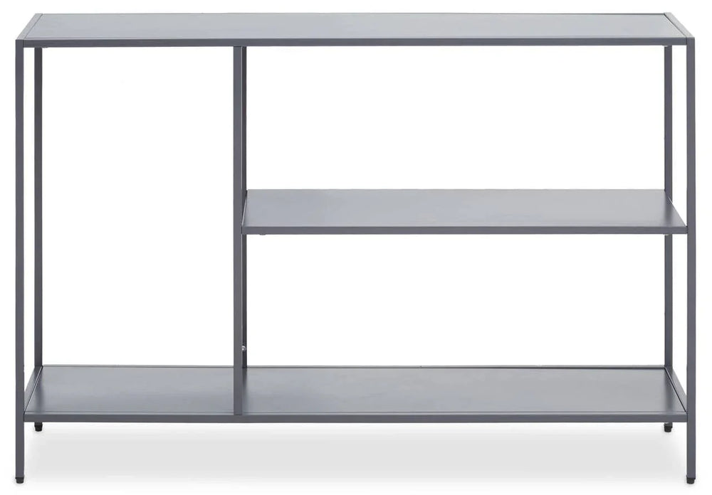 Title Grey Metal Console Table