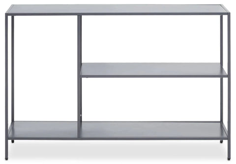 Title Grey Metal Console Table