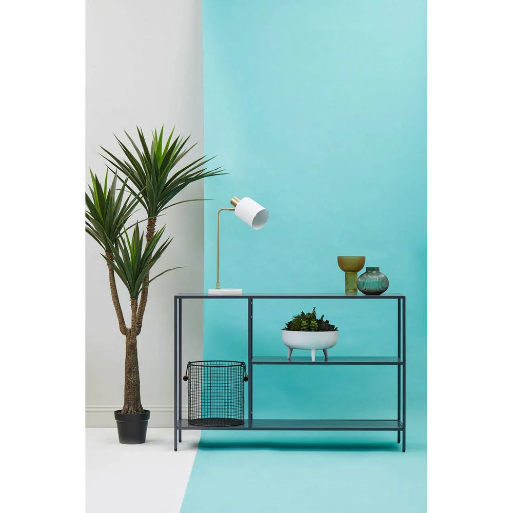 Title Grey Metal Console Table