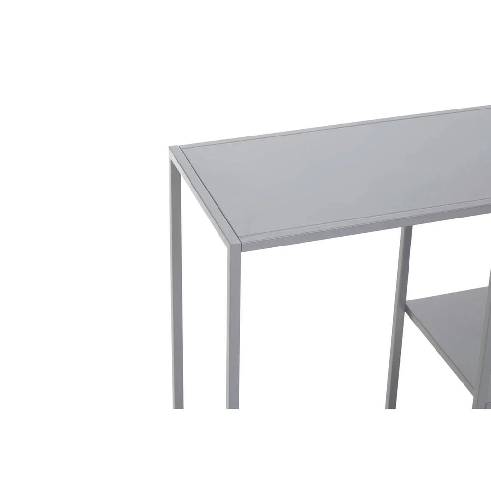 Title Grey Metal Console Table