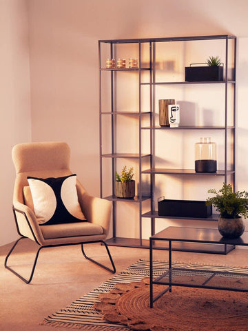 Grey Metal Multi Shelf