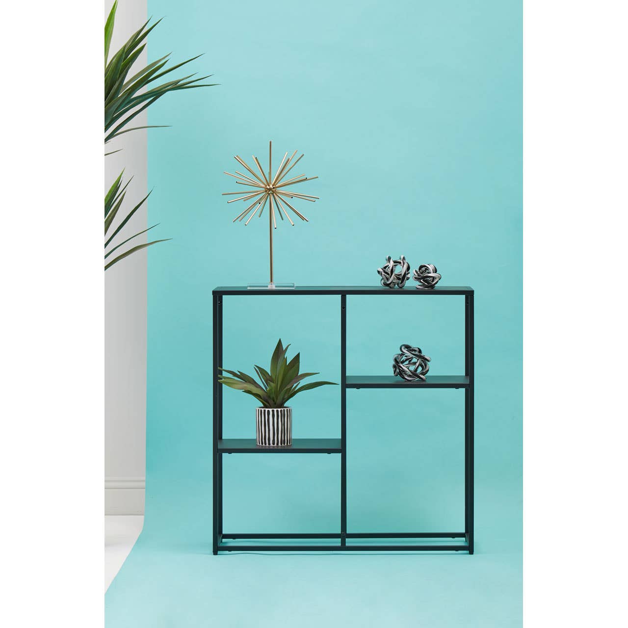 Sleek Metal Display Shelf