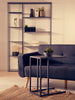 Black Metal C-Shaped Side Table