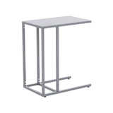 Grey Metal C-Shaped Side Table