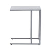 Grey Metal C-Shaped Side Table
