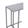 Grey Metal C-Shaped Side Table