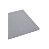 Grey Metal C-Shaped Side Table