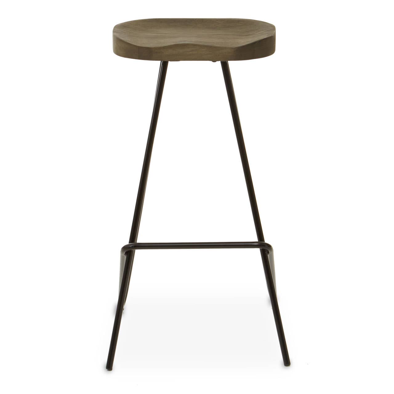 Industrial Metal Frame Bar Stool